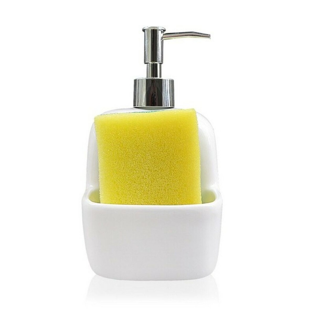 Dispensador de Jabón Versa Blanco Cerámica 9,4 x 17,8 x 10,5 cm
