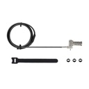 Cable USB Startech UNIVC4D-LAPTOP-LOCK Negro/Gris 2 m