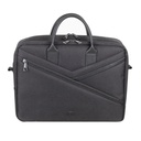 Maletín para Portátil Rivacase Clark Negro 41 x 29 x 3 cm 15.6"