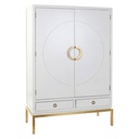 Armario DKD Home Decor Blanco Dorado Metal Álamo 120 x 50 x 175 cm