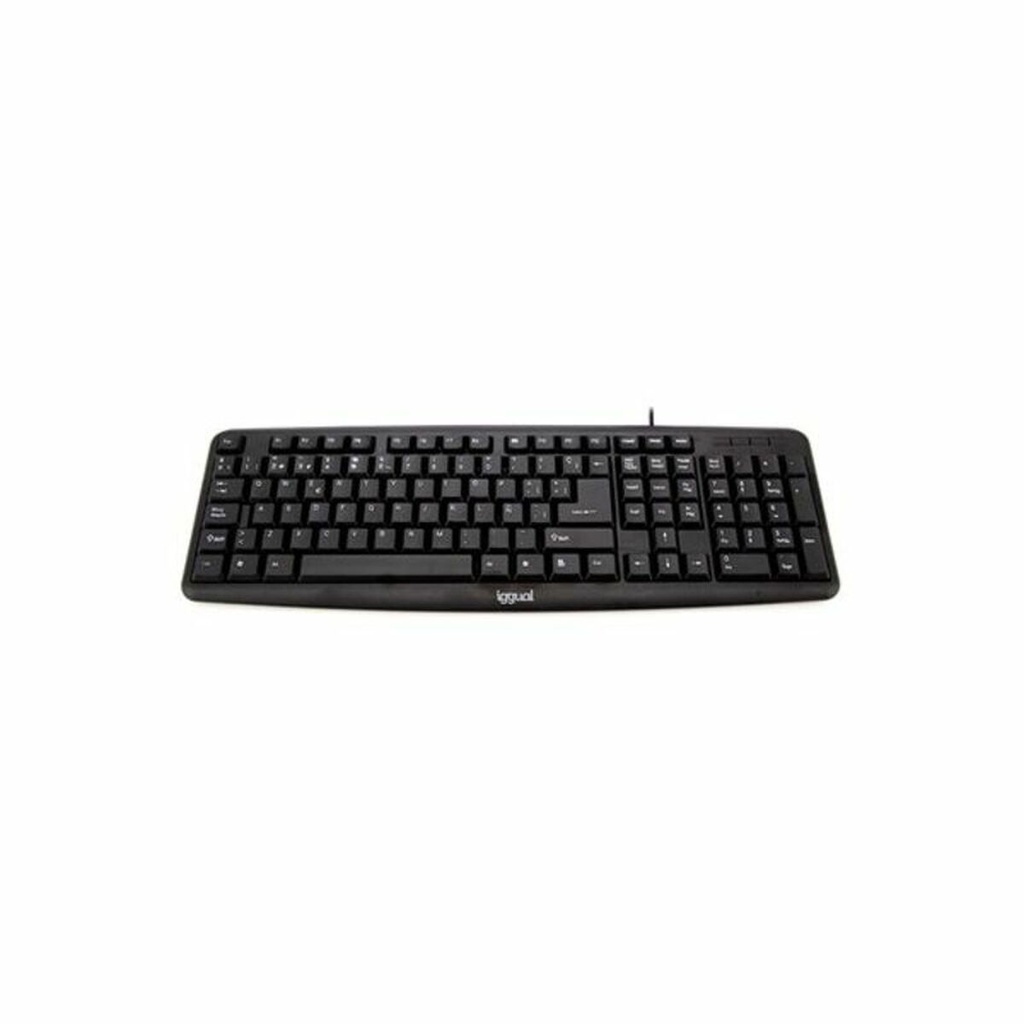 Teclado iggual QWERTY USB Negro Qwerty Español