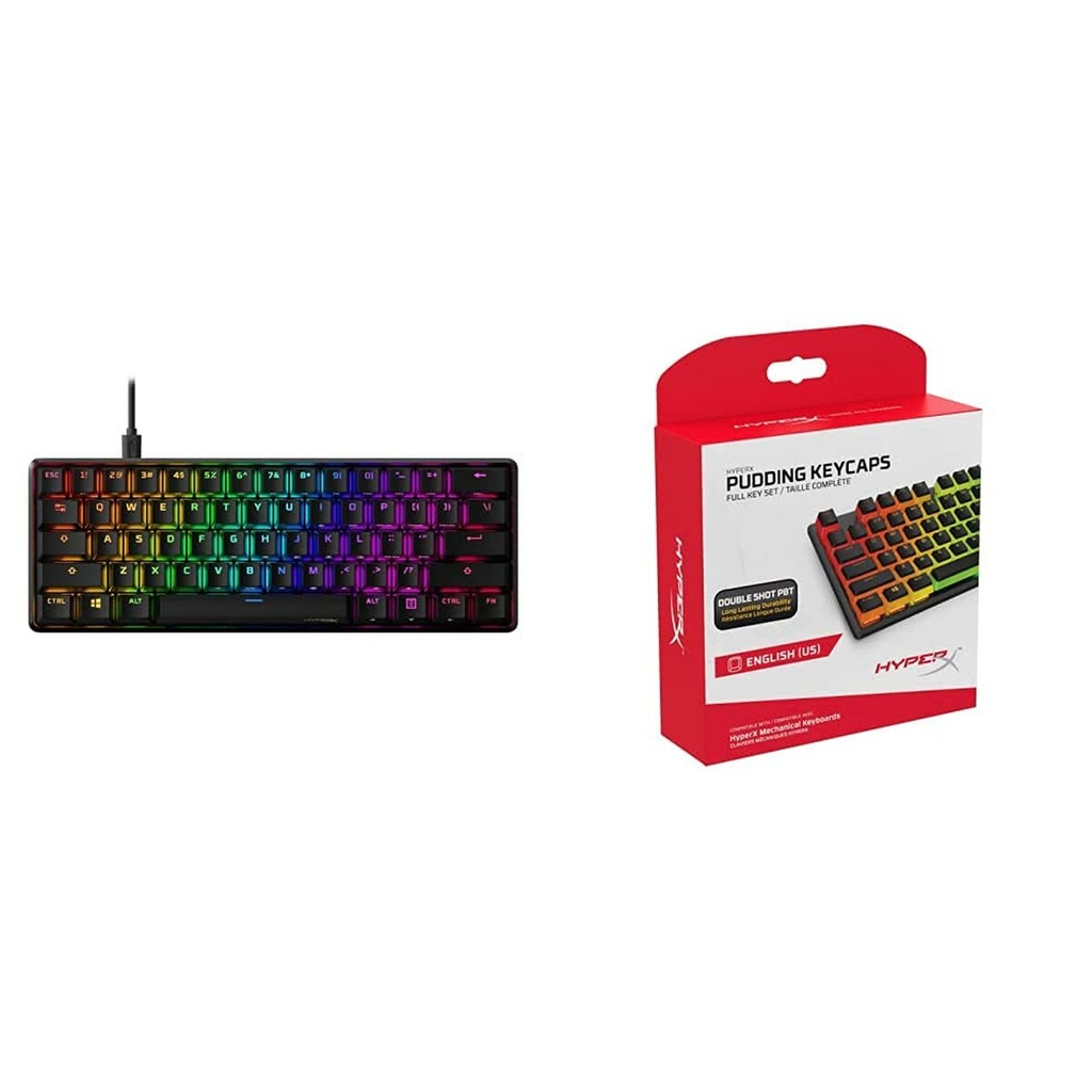 Teclado Gaming HyperX 4P5N4AA#ABA Negro QWERTY Inglés EEUU