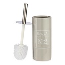 Escobilla para el Baño Berilo Natural Gris Metal Cerámica 10 x 31,5 x 10 cm