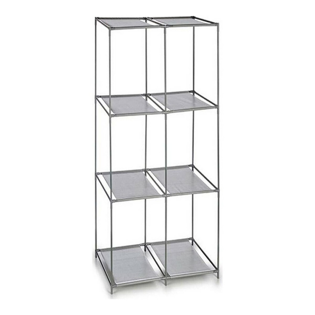 Estantería Kipit WR4325 Gris Metal Tela Plástico