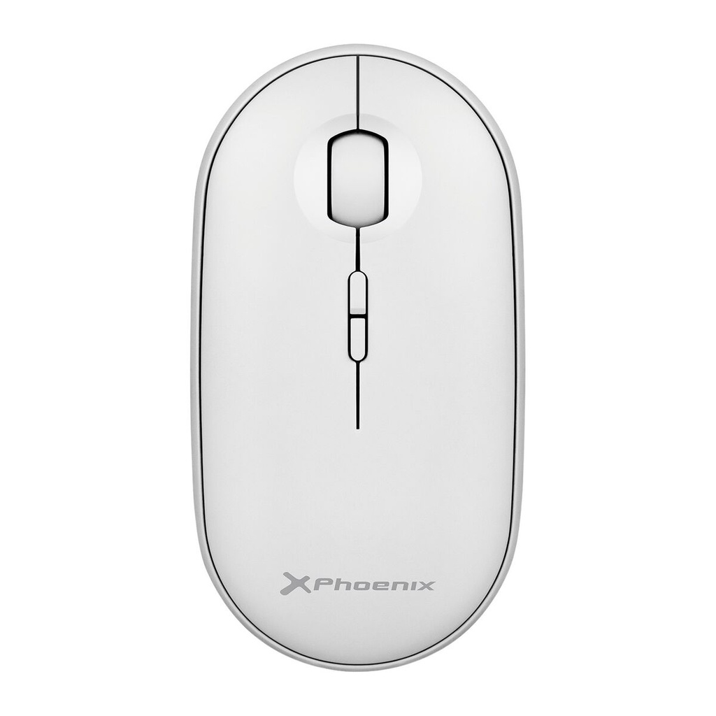 Ratón Inalámbrico Óptico Phoenix Blanco 1600 dpi (1 unidad)