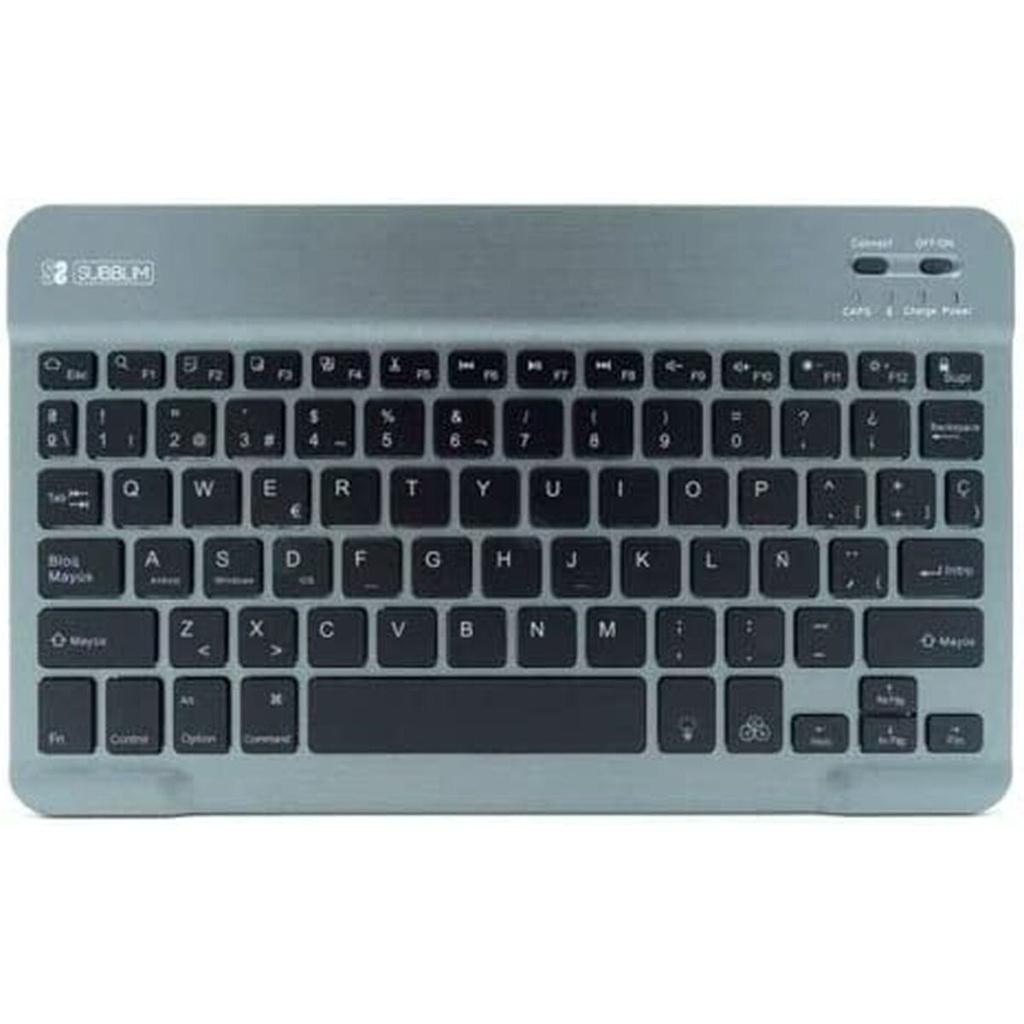 Teclado Bluetooth Subblim SUB-KBT-SMBL31 Gris Qwerty Español