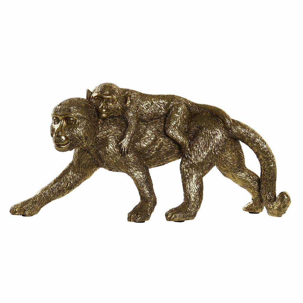 Decorative Figure DKD Home Decor FZ-93395 Golden Colonial Monkeys 26 x 6 x 12 cm