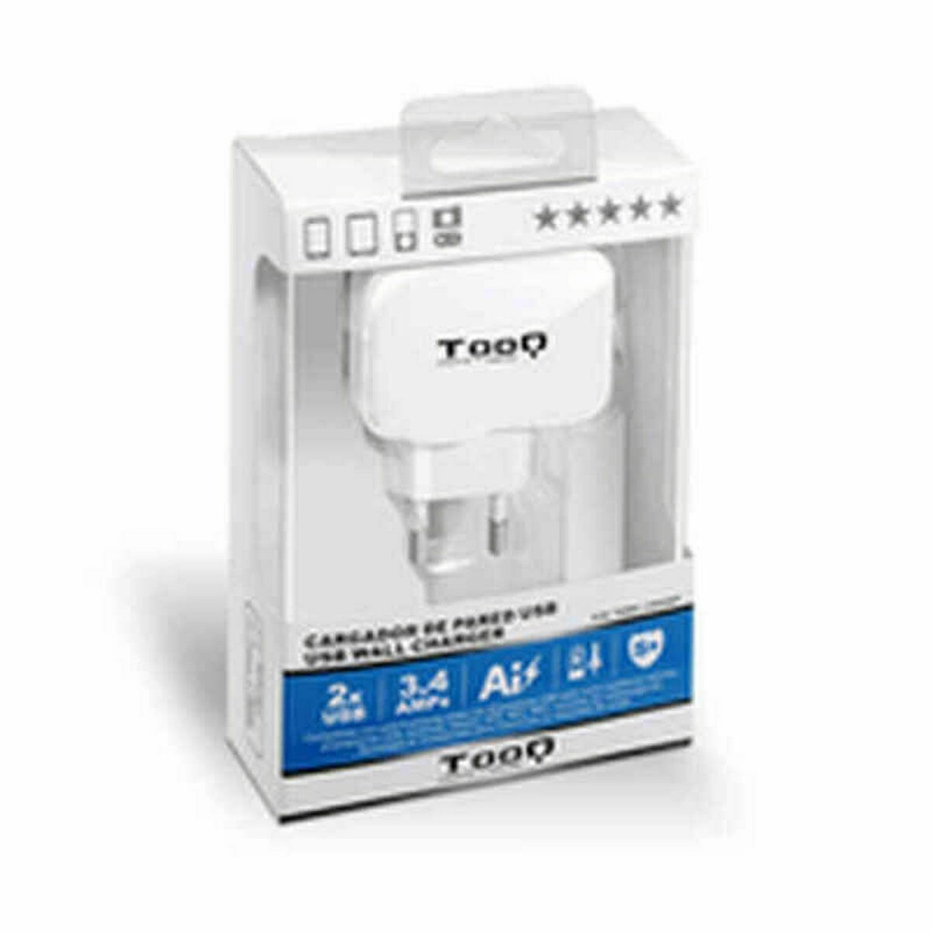 Wall Charger TooQ TQWC-1S02WT White 17 W