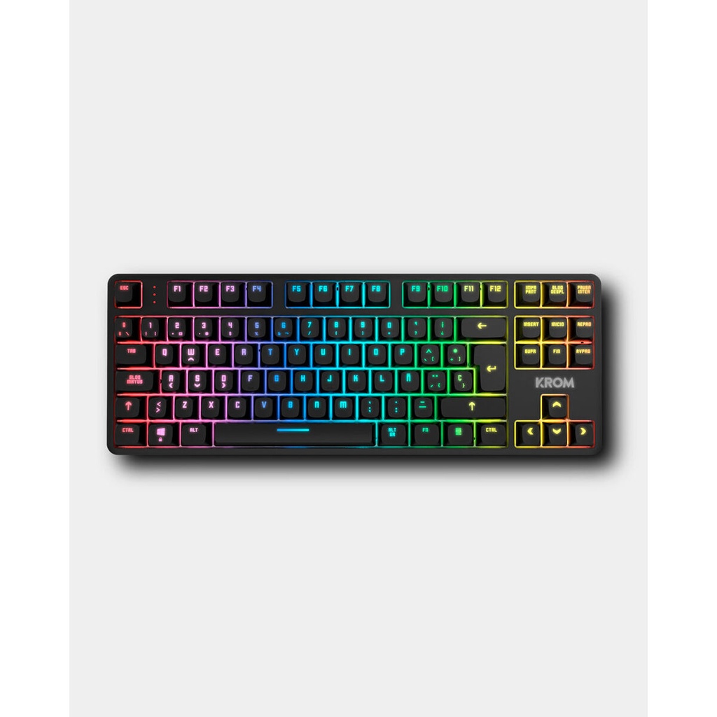 Ratón Gaming Krom NXKROMKERNELPROSP Blanco Qwerty Español QWERTY