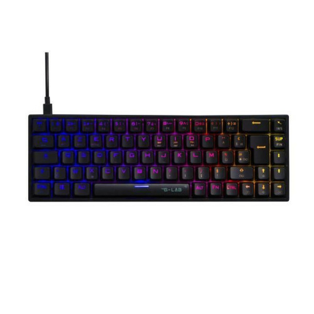 Teclado The G-Lab KEYZ-TITAN-W-WL/SP Negro