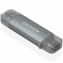 External Card Reader Aisens ASCR-2AC08-GR Grey