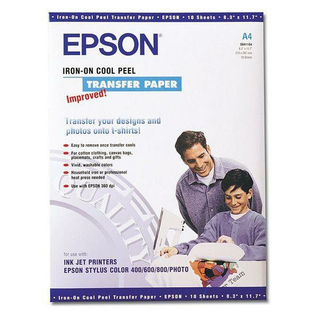 Papel Fotográfico Brillante Epson Blanco A4 10 Hojas