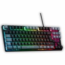 Teclado The G-Lab KEYZ CAESIUM Negro Gris Azerty Francés