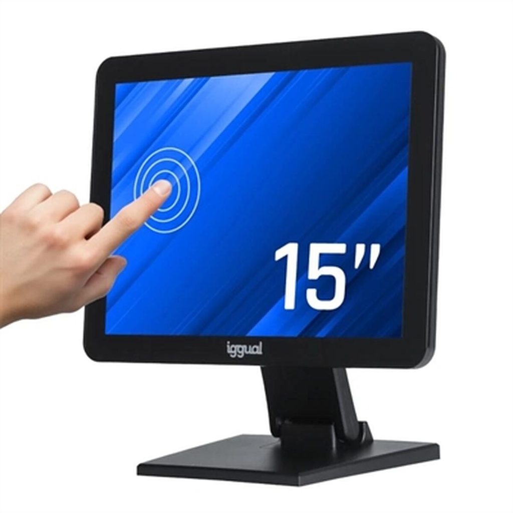 Monitor con Pantalla Táctil iggual IGG319666 15"