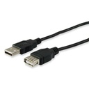 USB Extension Cable Equip 128852 Black 5 m (1 Unit)