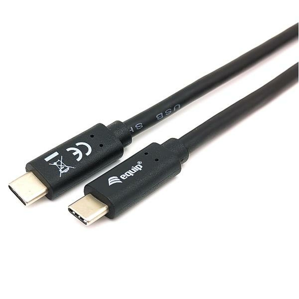 Cable USB-C a USB-C Equip 12834707101 Negro 2 m