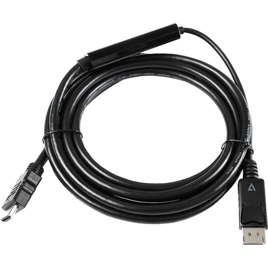 DisplayPort to HDMI Cable V7 V7DP14HDMI21-3M-BLK