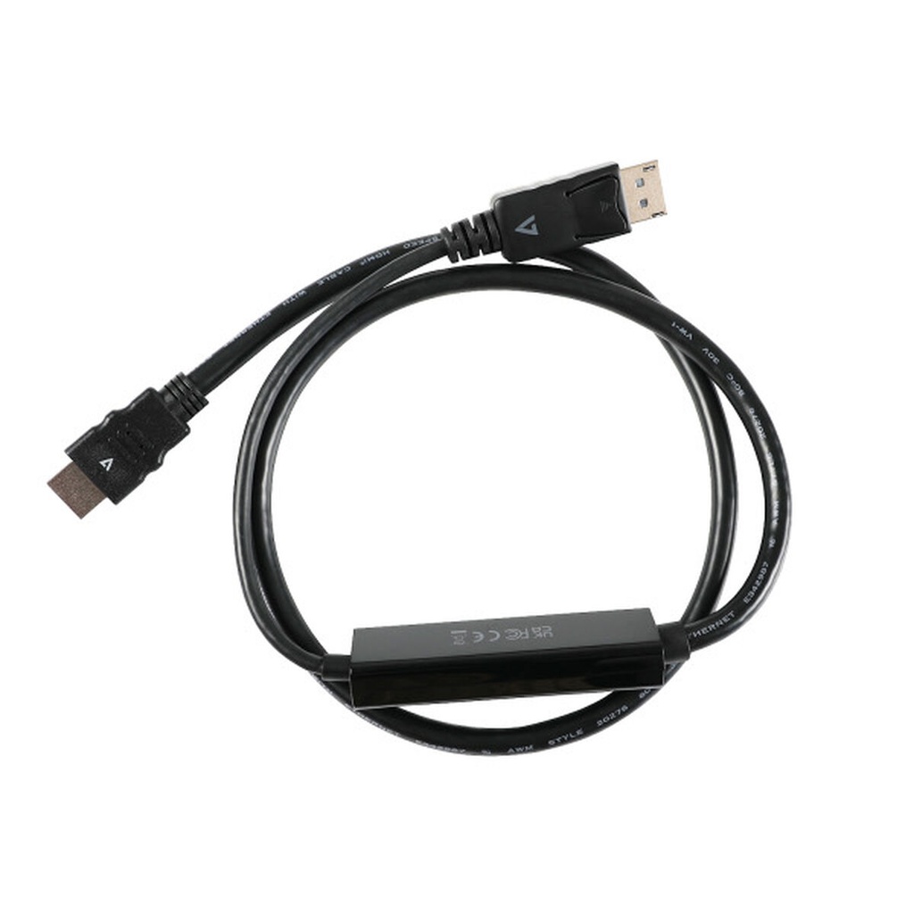 Cable DisplayPort a HDMI V7 V7DP14HDMI21-1M-BLK