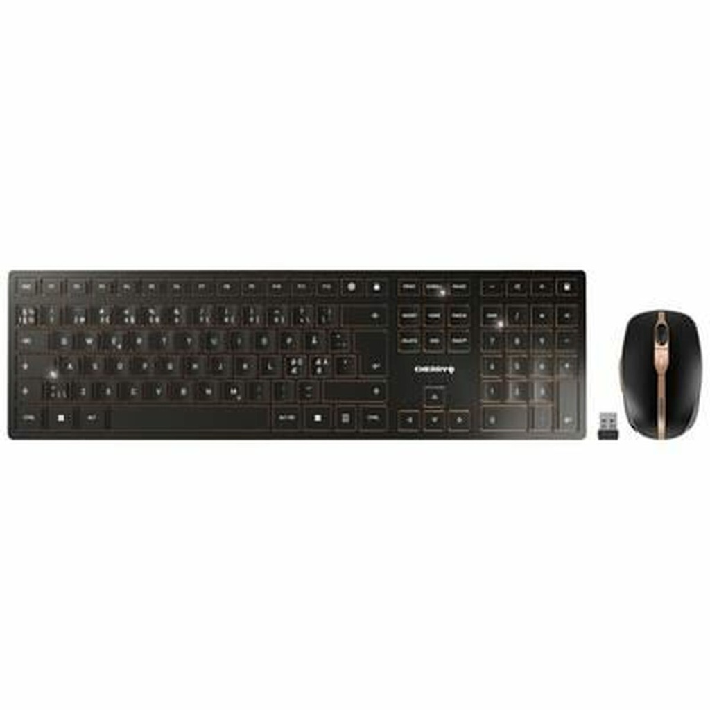 Teclado y Ratón Cherry JD-9100PN-2 Negro Qwerty Español