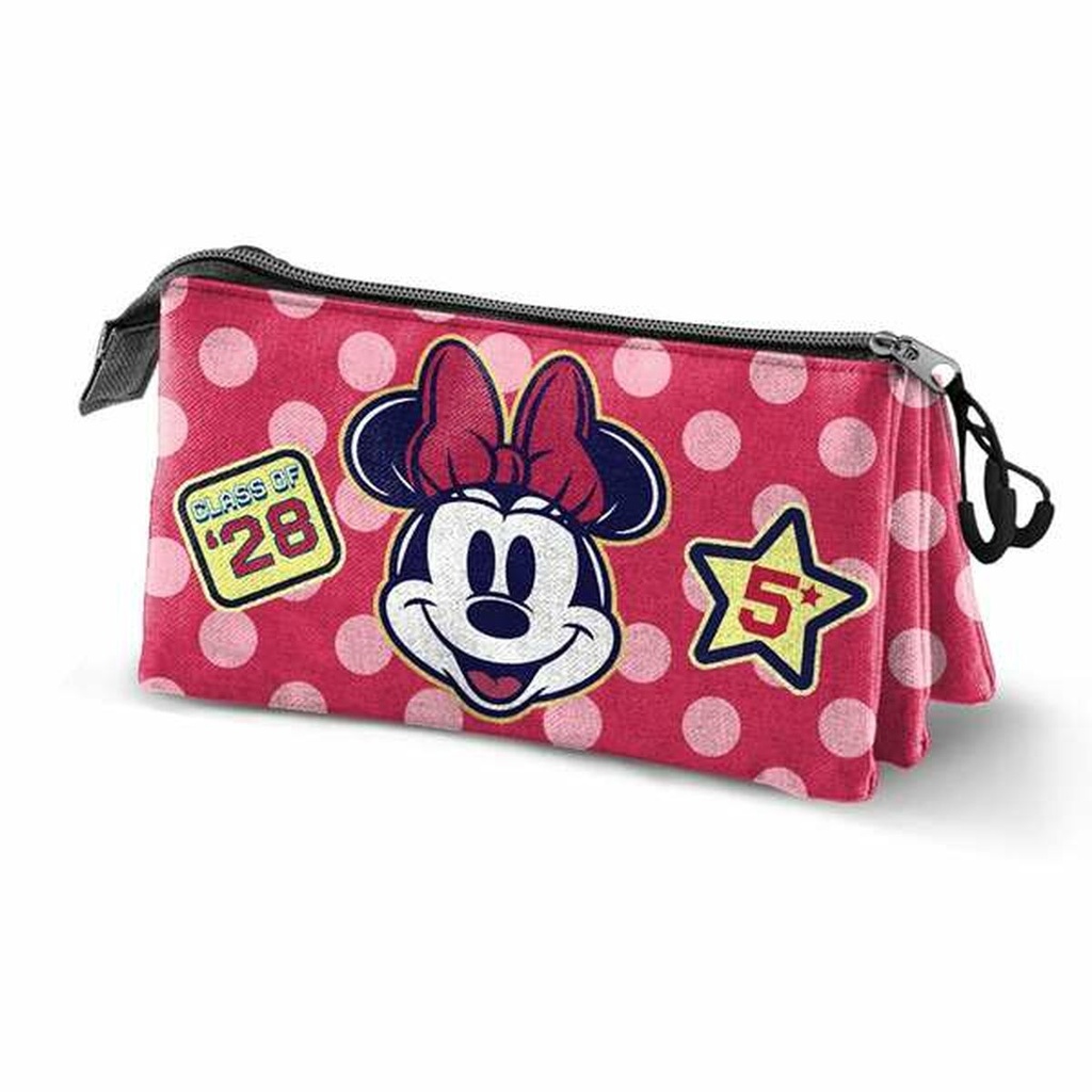 Triple Carry-all Minnie Mouse Pink 23 x 8 x 11 cm