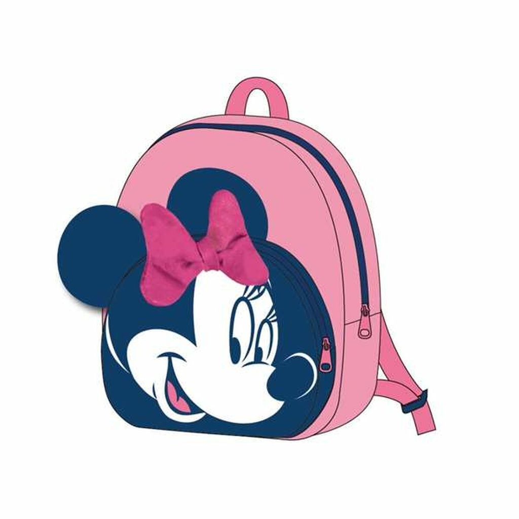 School Bag Minnie Mouse Pink 18 x 22 x 4 cm