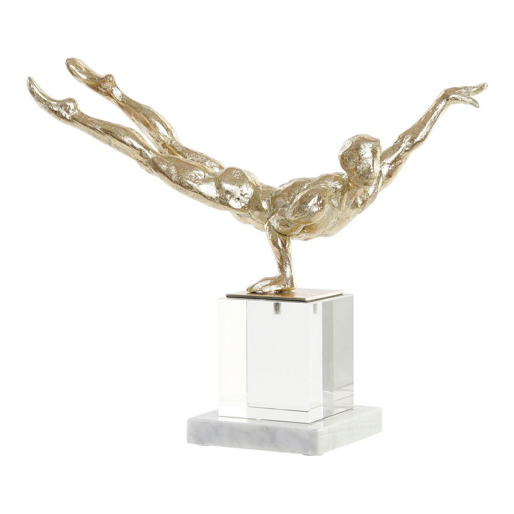 Decorative Figure DKD Home Decor Golden Gymnast 30 x 10 x 27 cm 4 Kg
