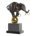 Figura Decorativa DKD Home Decor Negro Dorado Elefante Moderno 31 x 13 x 41 cm