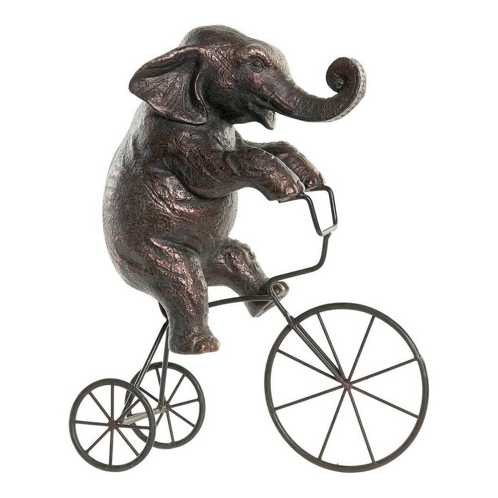 Figura Decorativa DKD Home Decor Negro Elefante Moderno 30 x 12 x 37 cm