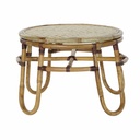 Mesa auxiliar DKD Home Decor Bambú Ratán (60 x 60 x 42 cm)