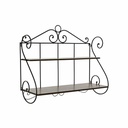 Estantería DKD Home Decor Abeto Negro Marrón Forja (100 x 37 x 86 cm)