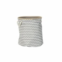 Decorative basket DKD Home Decor White Grey Jute