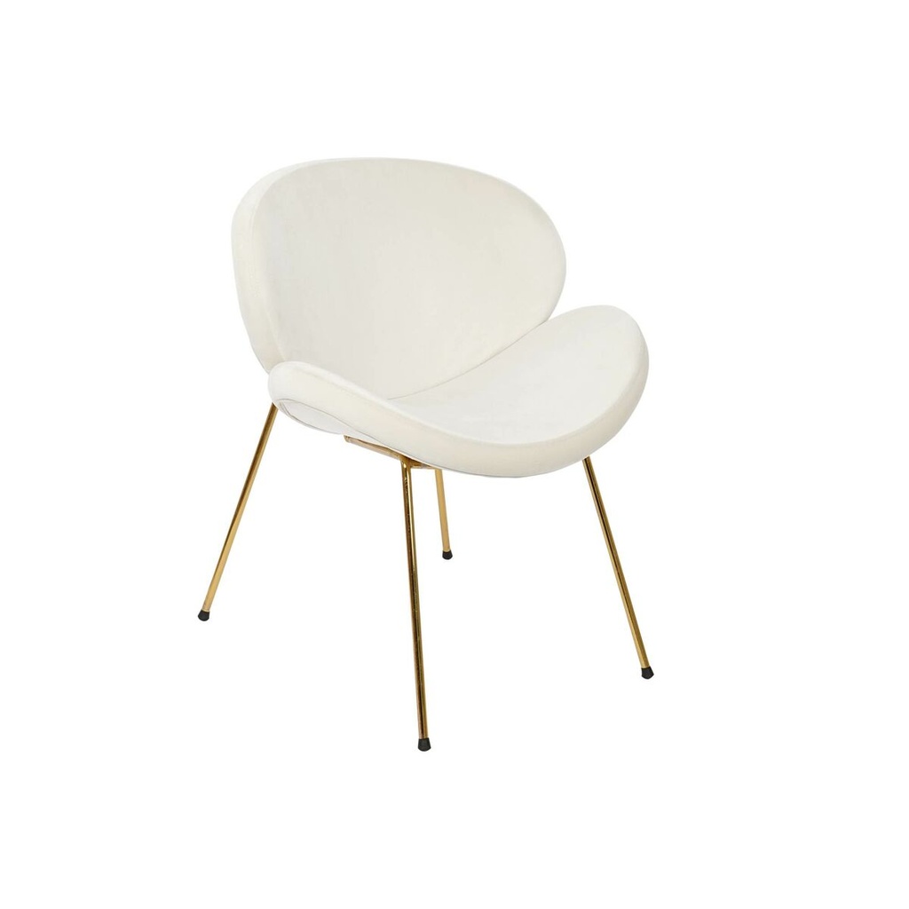 Chair DKD Home Decor White Golden 63 x 57 x 73 cm