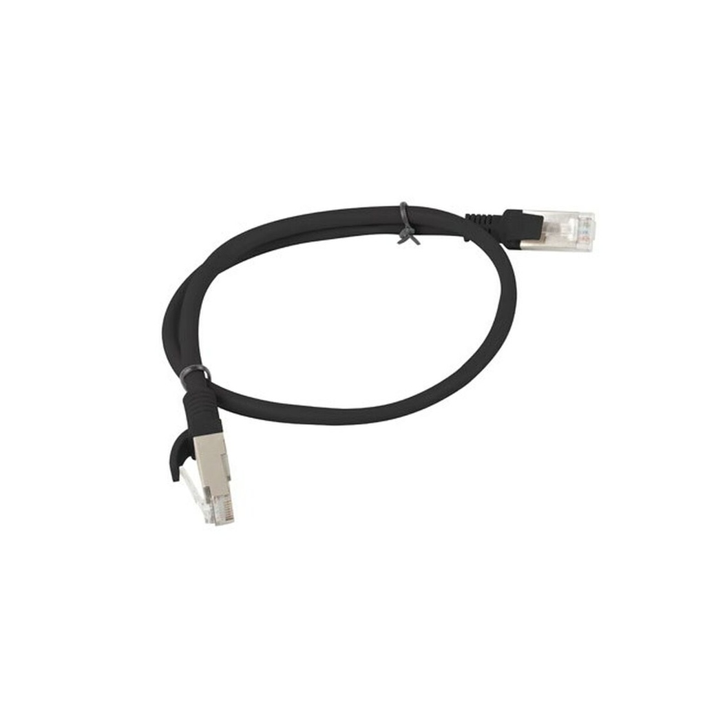 Cable de Red Rígido UTP Categoría 6 Lanberg PCU6-20CC-0050-BK Negro 50 cm