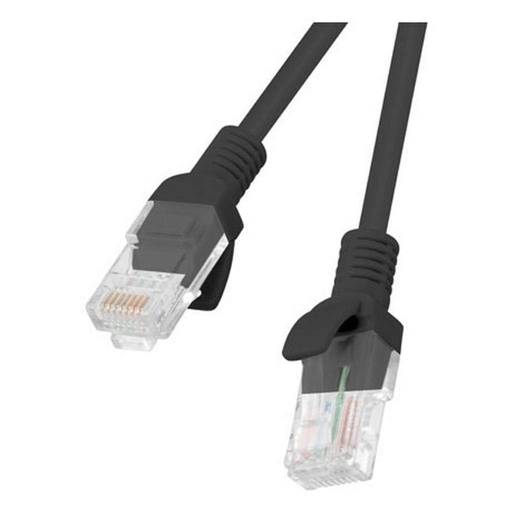 Cable de Red Rígido UTP Categoría 5e Lanberg PCU5-20CC-0100-BK Negro 1 m