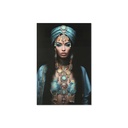 Painting Home ESPRIT Blue Black Printed 100 x 0,4 x 150 cm