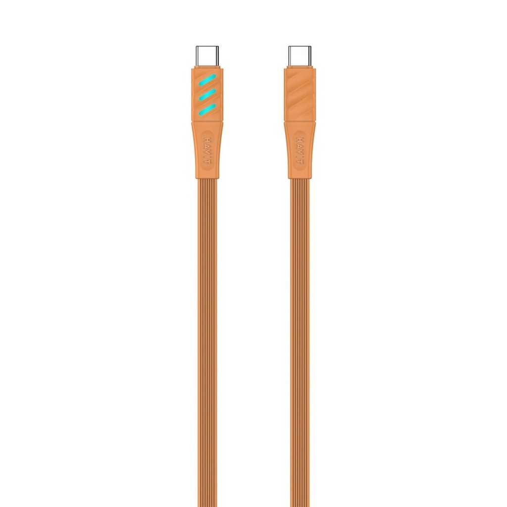 Cable USB-C a USB-C Havit CB6254 Naranja 1 m