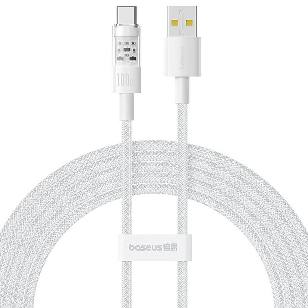 USB A to USB-C Cable Baseus P10373002211-01 White 2 m