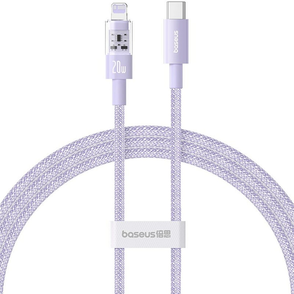 Cable USB-C a Lightning Baseus P10373001511-00 Púrpura 1 m