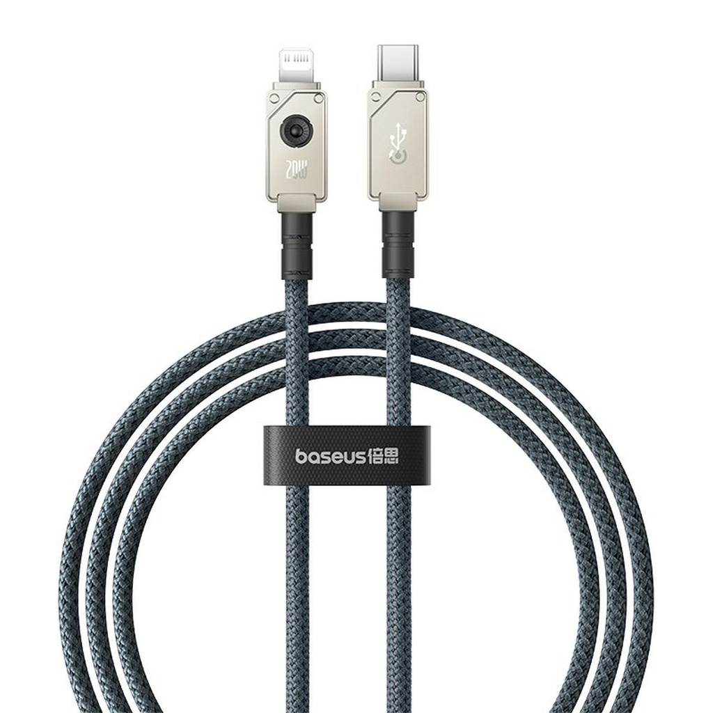 Cable USB-C a Lightning Baseus P10355803221-00 Blanco Negro 1 m