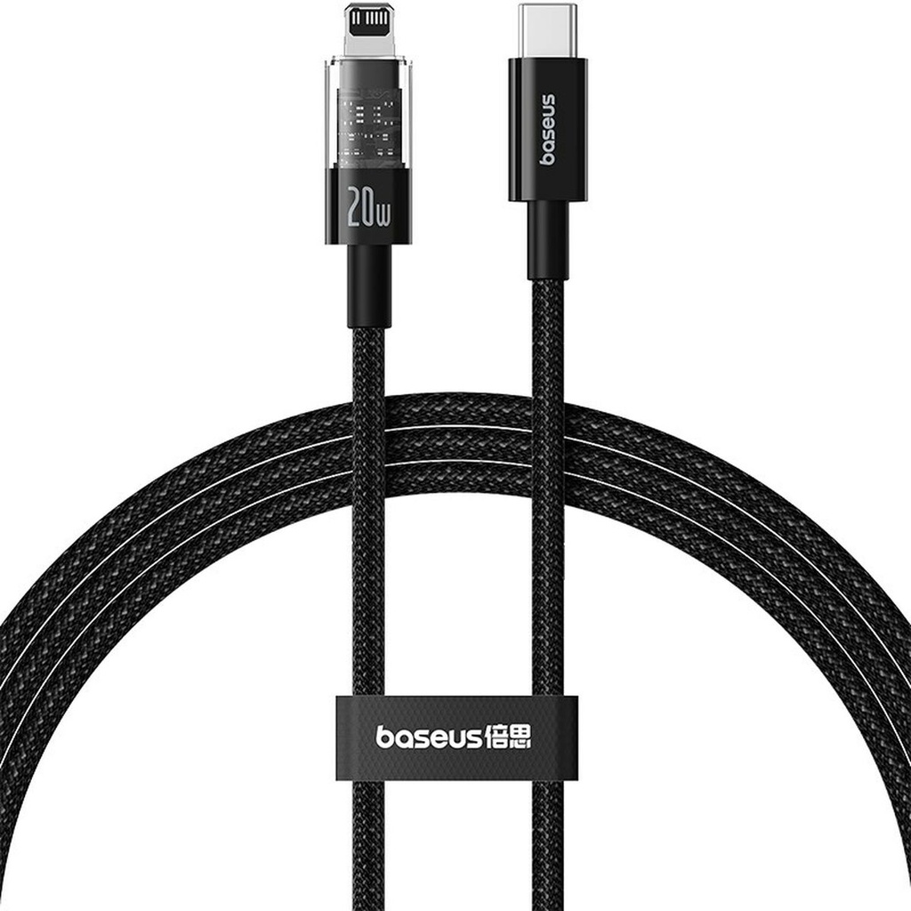 Cable USB-C a Lightning Baseus P10373001111-00 Negro 1 m