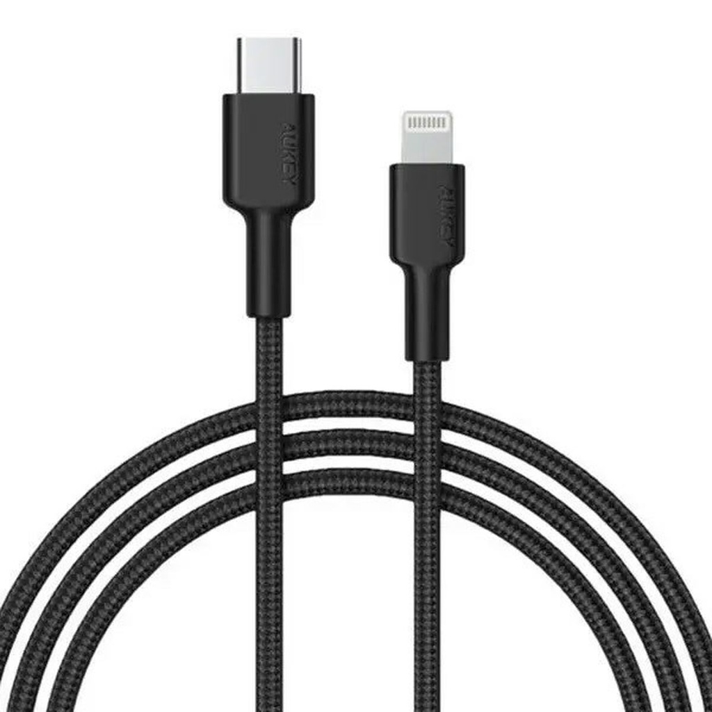 USB-C to Lightning Cable Aukey CB-CL4 Black 1,8 m