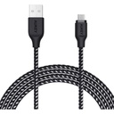 Cable USB a micro USB Aukey CB-AM2 Blanco Negro 2 m