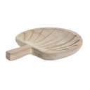 Centro de Mesa DKD Home Decor Marrón Natural Tropical Hoja de planta 29 x 23 x 4 cm