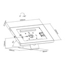Soporte para Tablet MacLean MC-475W Blanco