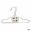 Juego de Perchas Kipit 29100192 Blanco Metal Silicona Infantil 30 x 18 x 1 cm (24 Unidades)