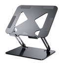 Soporte para Portátil Plegable y Regulable Media Tech MT2661 Silicona Aluminio Acero al carbono