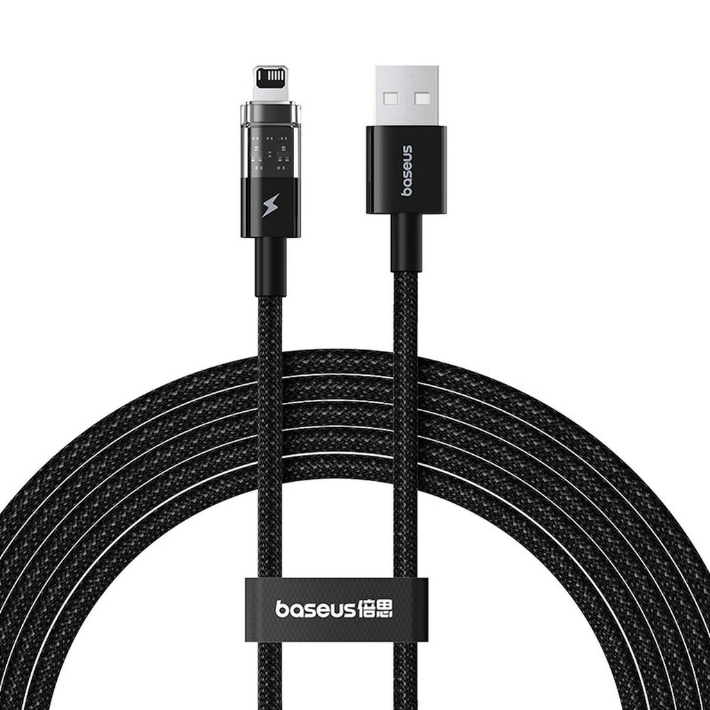 Cable USB a Lightning Baseus P10373003111-01 Negro 2 m