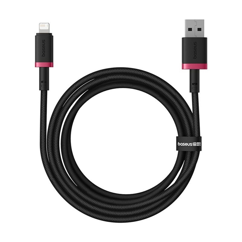 USB to Lightning Cable Baseus P10377801U01-03 Black Red 2 m