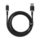 USB to Lightning Cable Baseus P10377801U01-02 Black Gold 2 m