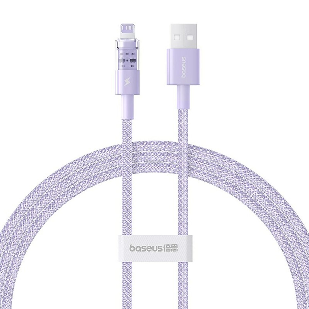USB to Lightning Cable Baseus P10373003511-00 Purple 1 m